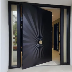Security pivot door sun design 
